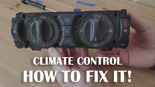 How To FIX Climate Control Fan Speed Switch Knob - Mercedes Benz w210 or w202