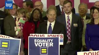 Doug Jones’s victory speech, in three minutes