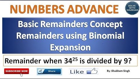 Remainder Theorem for CAT 2018 | Concept of Remainders For CAT