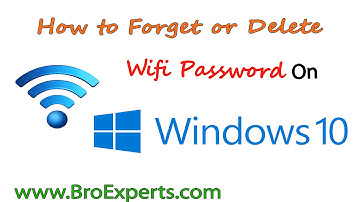 How to Forget or Change wifi network password on windows 10