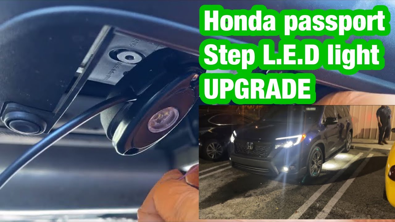 Upgrade honda passport steps light running board YouTube