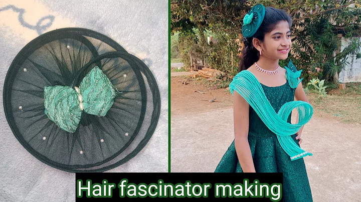 How to make hair fascinator / DIY Hair Fascinator / Kids hair fascinator / DIY hair accessories