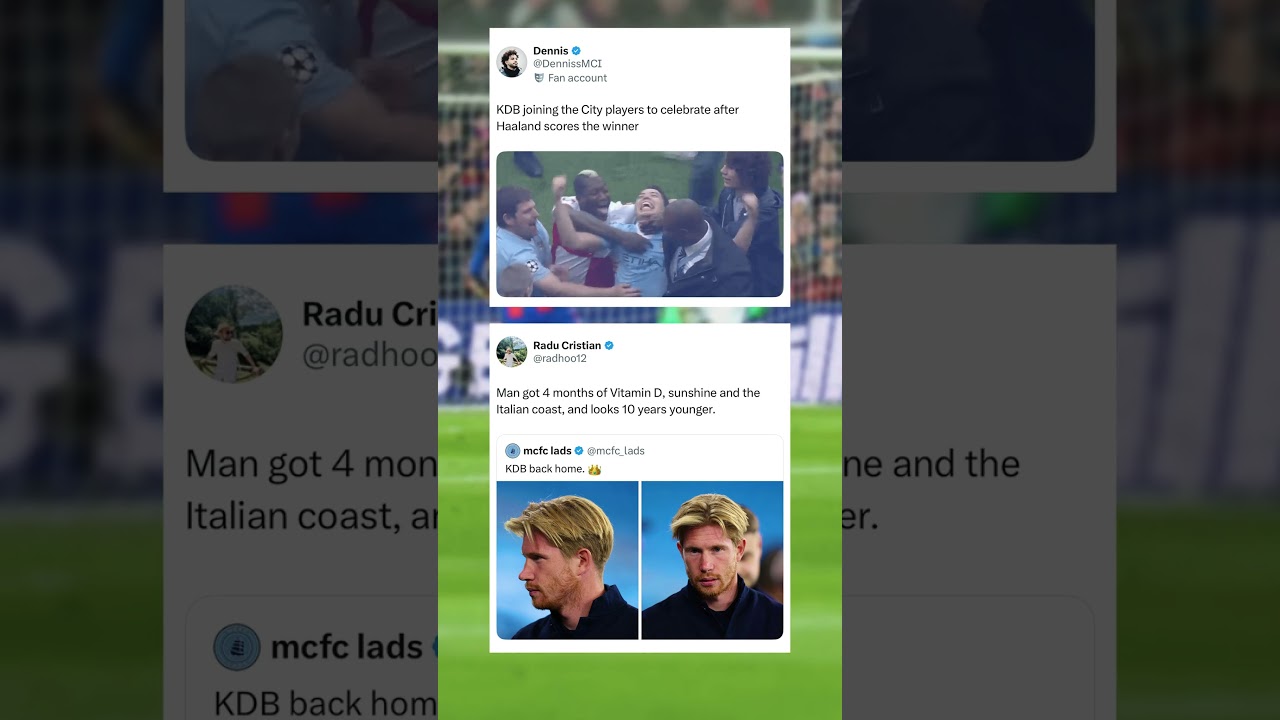 De Bruyne against Man City 😂