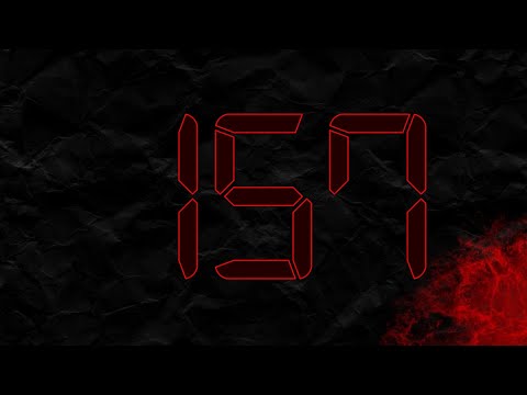 Countdown from 157 to 0 in RED