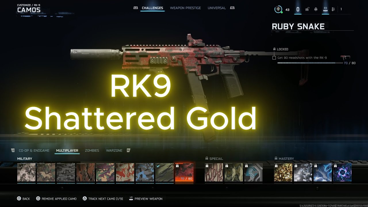 Prestige 3 Level 43 Road To Master Prestige Level 1000 in Call Of Duty ...