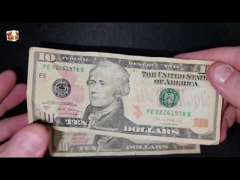 10 Dollar Bill With A Star