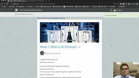 How to publish a blog and turn it in on Google Classroom