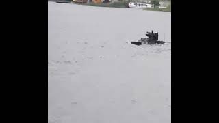 tests of BTR-4 on the water class