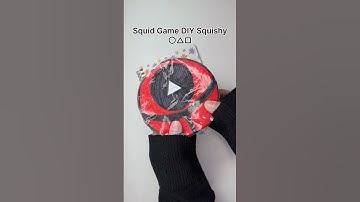 Squid Game DIY Dalgona Squishy 〇△□ #squidgame #dalgona #squishy #diy #asmr