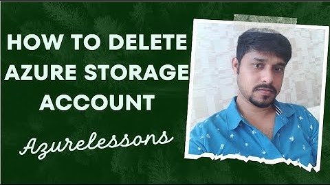 How to delete storage account in Azure