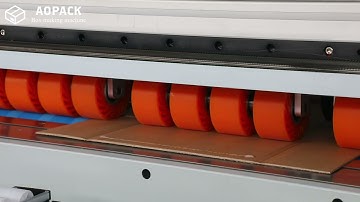Inline Cold Gluing - Aopack BM1800-Mini Box Making Machine #boxmakingmachine