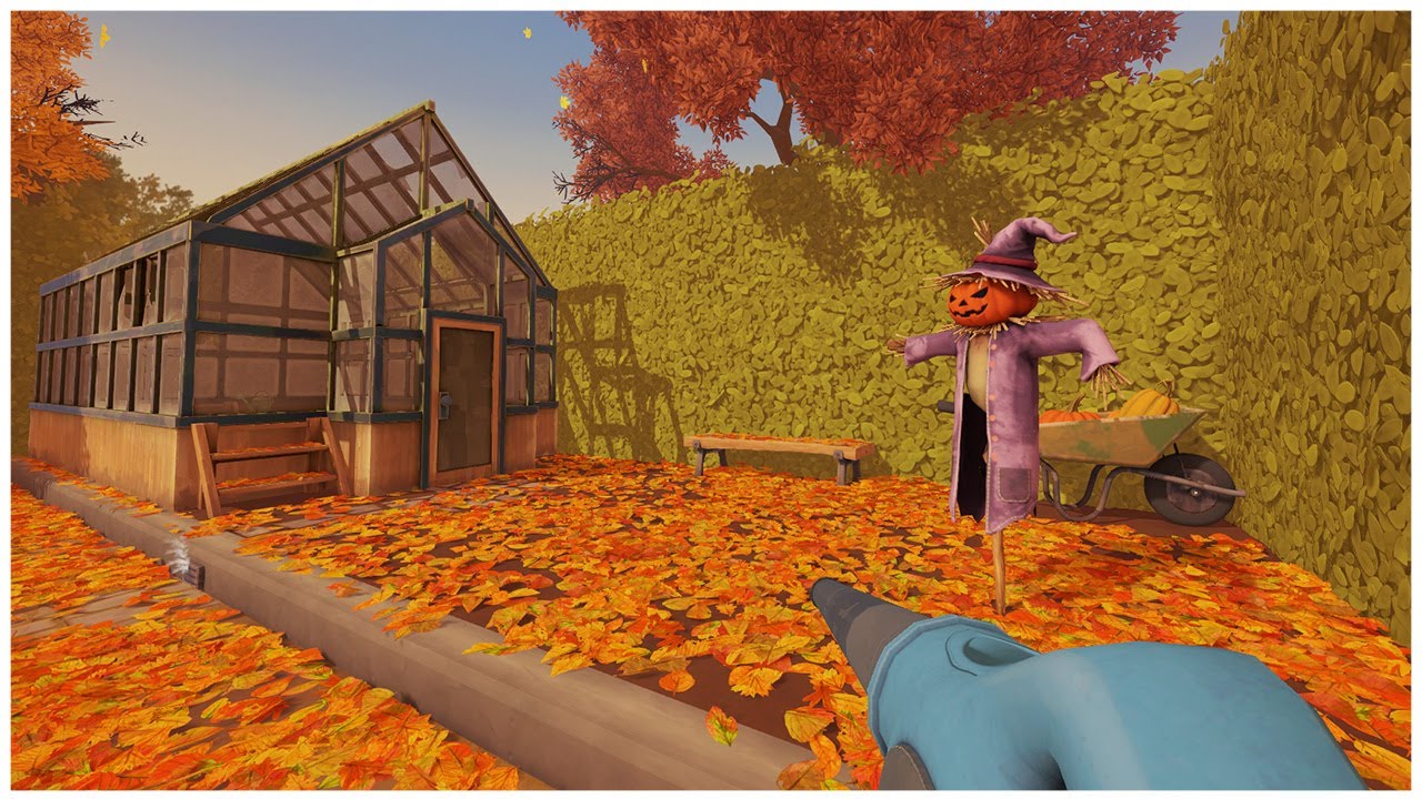 Video Game Raking This Game Makes Raking Leaves FUN! - Leaf it Alone - YouTube