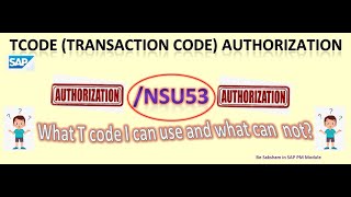Identification of TCode (Transaction Code) authorization in SAP Profile  by  Tcode SU53#SAPPM#SU53