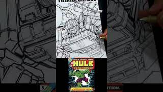 MARVEL ARTIST redraws FAMOUS COMIC ART with TRANSFORMERS???