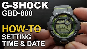Gshock GBD-800 - Setting Time and Date tutorial