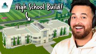 I am building my own high school in The Sims 4!
