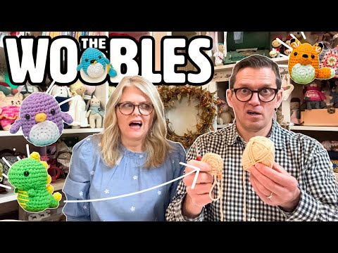 Can a TOTAL BEGINNER (my HUSBAND) Learn to CROCHET With the WOOBLES?