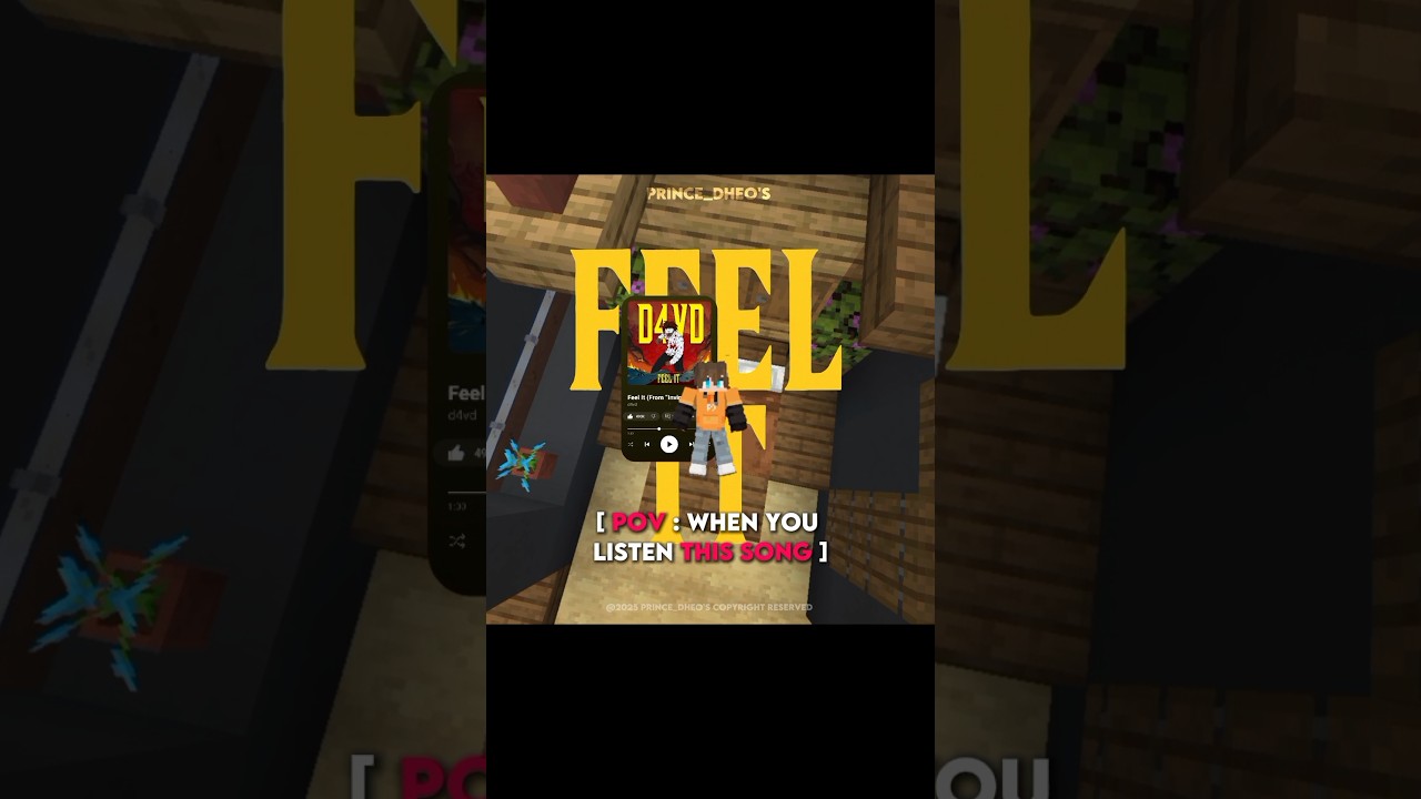 Minecraft X Feel it #edit #minecraft #princedheo #shorts