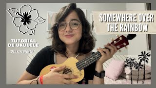 Vignette de la vidéo "tutorial de ukulele fácil [ simplificado ] - Somewhere Over The Rainbow"