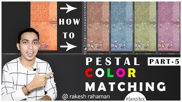 How To Create Pastel (Dusty) colour Matching in Photoshop Textile #digitalprint #designing #fashion