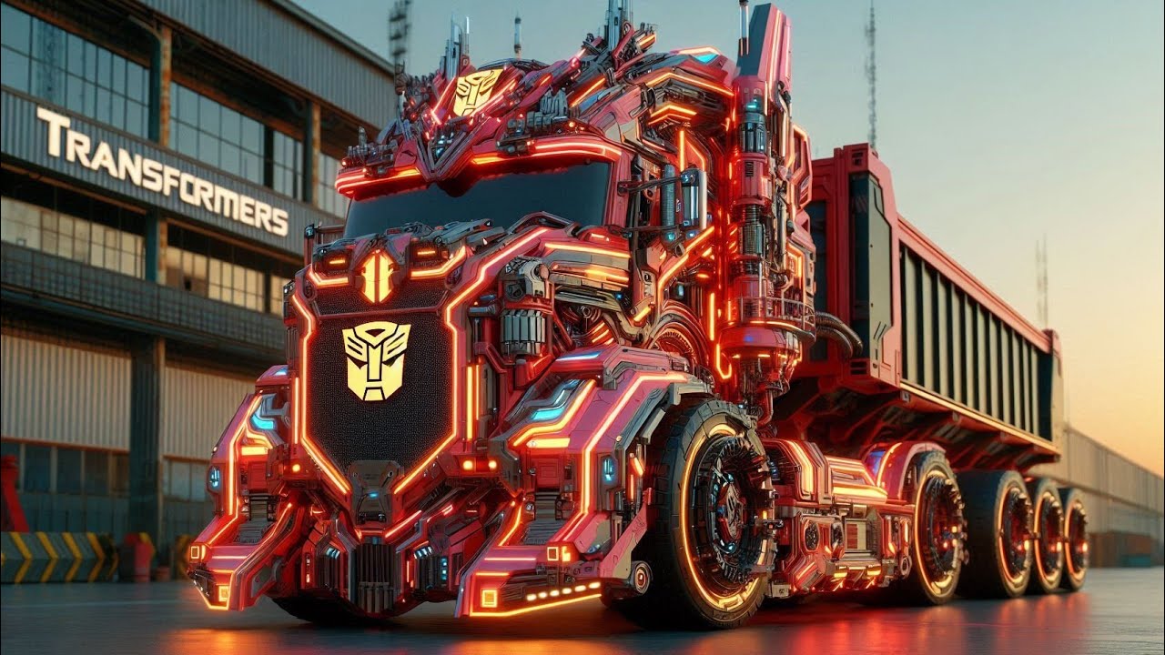 Truk Kontener Panjang Berubah Jadi Robot Transformers Vs Optimus Prime VS Bumblebee Vs Truk Oleng 24