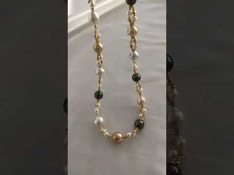 今日新作#diy #珍珠項鍊 #海水珍珠 #necklace #大溪地 #北美闲置