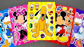 [🐾paper diy🐾] Mickey Mouse Fashion Sticker Book 🎀 Minnie, Donald, Goofy & Pete 💖 미키 마우스 screenshot 3
