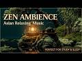 Peaceful Japanese Garden Water Sounds | Zen Pond Nature Sounds For Sleep And Meditation