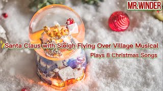 Magical Christmas Delight - Santa Claus Snow Globe Music Box