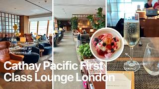 Inside The Cathay Pacific First Cl Lounge At London Heathrow Is This Londons Best?