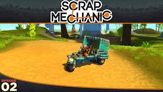 Scrap Mechanic - Rocket Powered Motorcycle - Episode 2