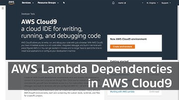 AWS Cloud9 - AWS Lambda Dependencies