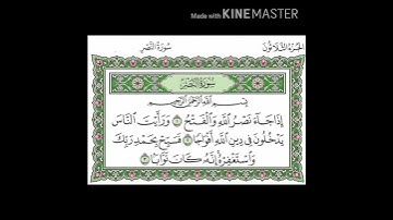 سورة النصر ( ١١٠ ) بصوت القارئ سعد الغامدي