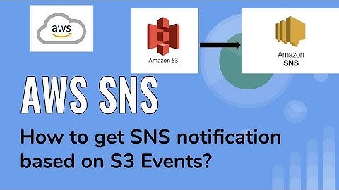 How to integrate AWS SNS with AWS S3 Events | get SNS notification on S3 file upload