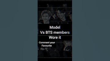 Model VS BTS members wearing the outfits 😱#bts #shorts #btsarmy #short