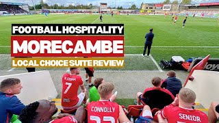 Morecambe FC hospitality review | Local Choice Suite | The Padded Seat