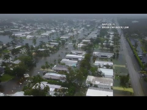 Drone captures aftermath of Hurricane Irma in Naples, Florida