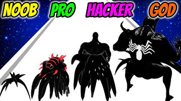 Venom Run 3D - NOOB vs PRO vs HACKER vs GOD