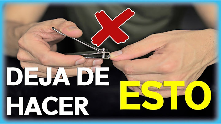 DEJA DE CORTARTE LAS UÑAS DE ESTA MANERA