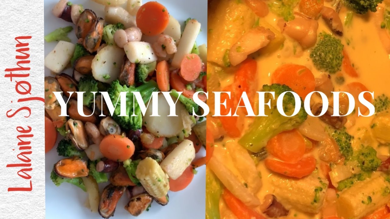 MIX SEAFOOD AND VEGETABLE RECIPE STIR FRY & WITH COCONUT MILK YouTube