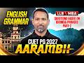 CUET PG LLB/MBA English Grammar 2027 | CUET PG English Grammar Idioms and phrases Part-2