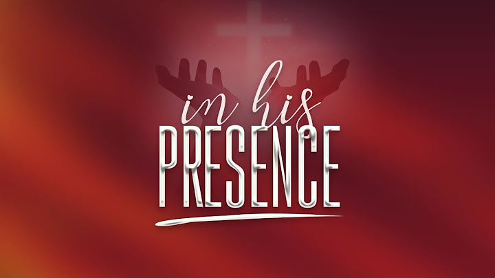 In His Presence || Keep Away From Sin