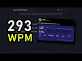 FORMER WR - Typing 293 WPM for 15 SECONDS (Monkeytype)