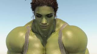 Cyberpunk 2077 Panam Palmer She Hulk Transformation