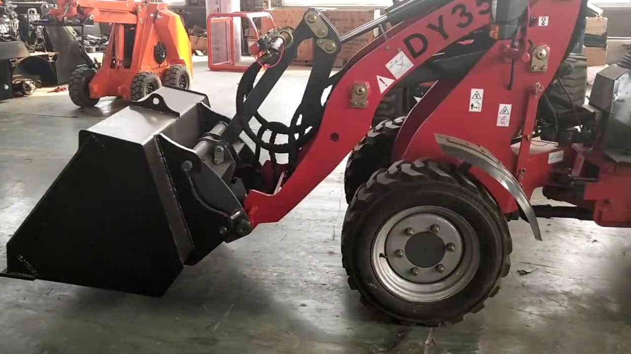DY35 mini wheel loader - YouTube