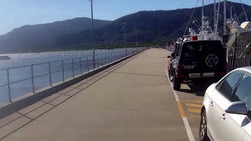 Longboarding on Dock in Cairns Australia