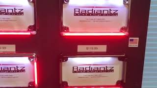 Motorcycle license plate frame with white LED built in