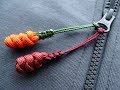 How to make a snake knot paracord zipper pull by cbys paracord and morediy