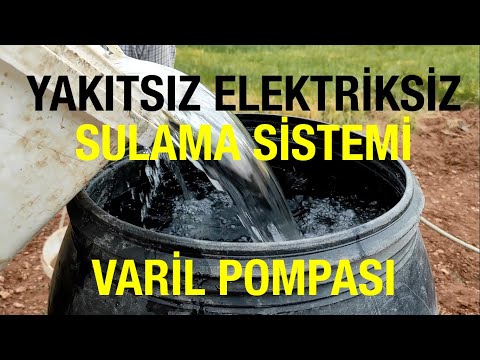 Video: Varil pompası: sulama, gübreleme ve sulama için