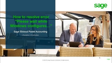 Sage 50cloud Pastel (ZA)  - How do I resolve the error "Please wait while Windows configures"?
